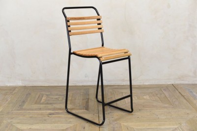 oiled slatted stool